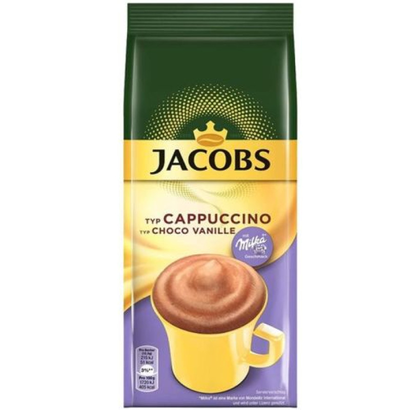 Jacobs Choco šokolādes kapučīno ar vaniļas garšu 500g