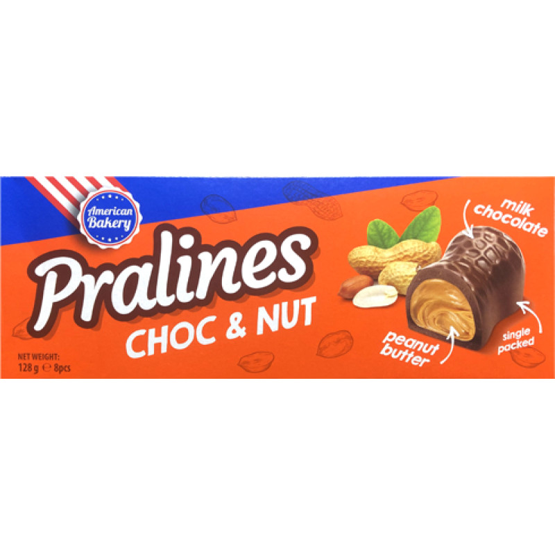 American Bakery Pralines with nuts and chocolate 128g