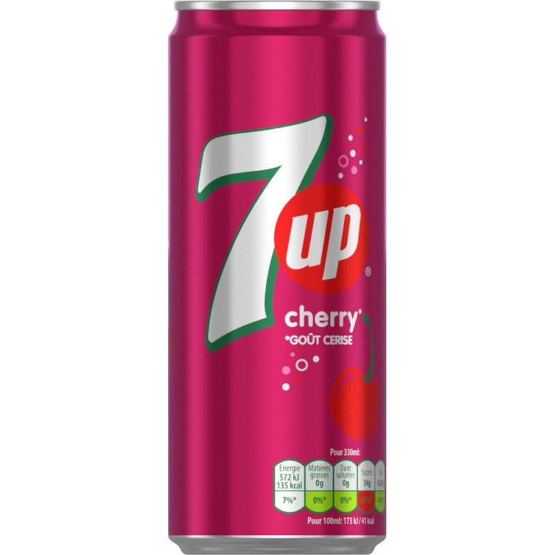 7up bezalkoholisks gāzēts dzēriens ar ķiršu garšu 330ml