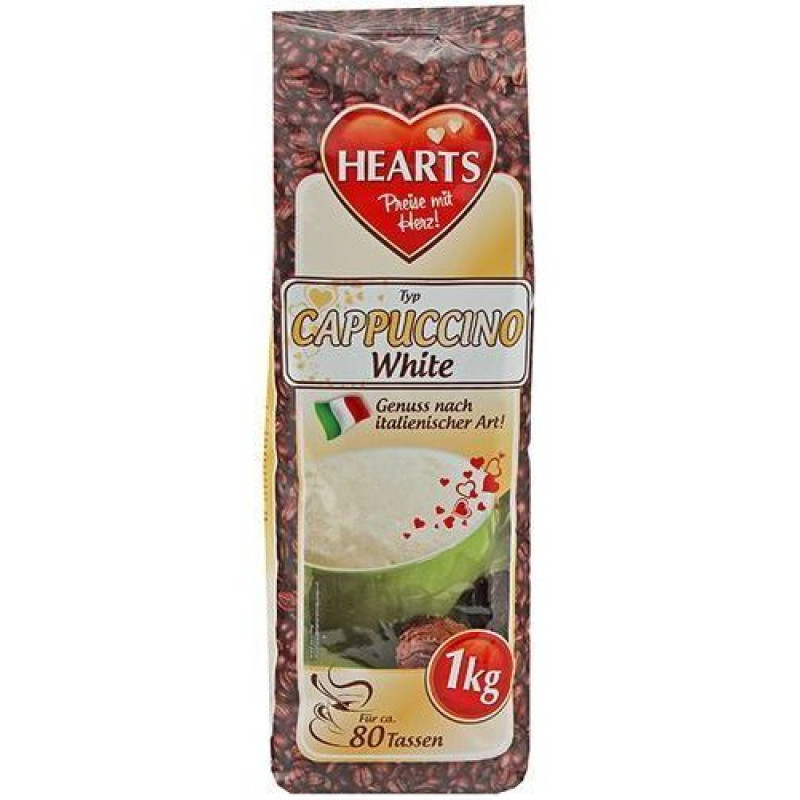 Hearts White Cappuccino mix for making cappuccino 1kg