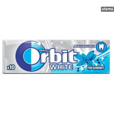 Orbit White Freshmint košļājamā gumija 14g