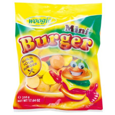 Woogie Mini Burger želejas konfektes 250g