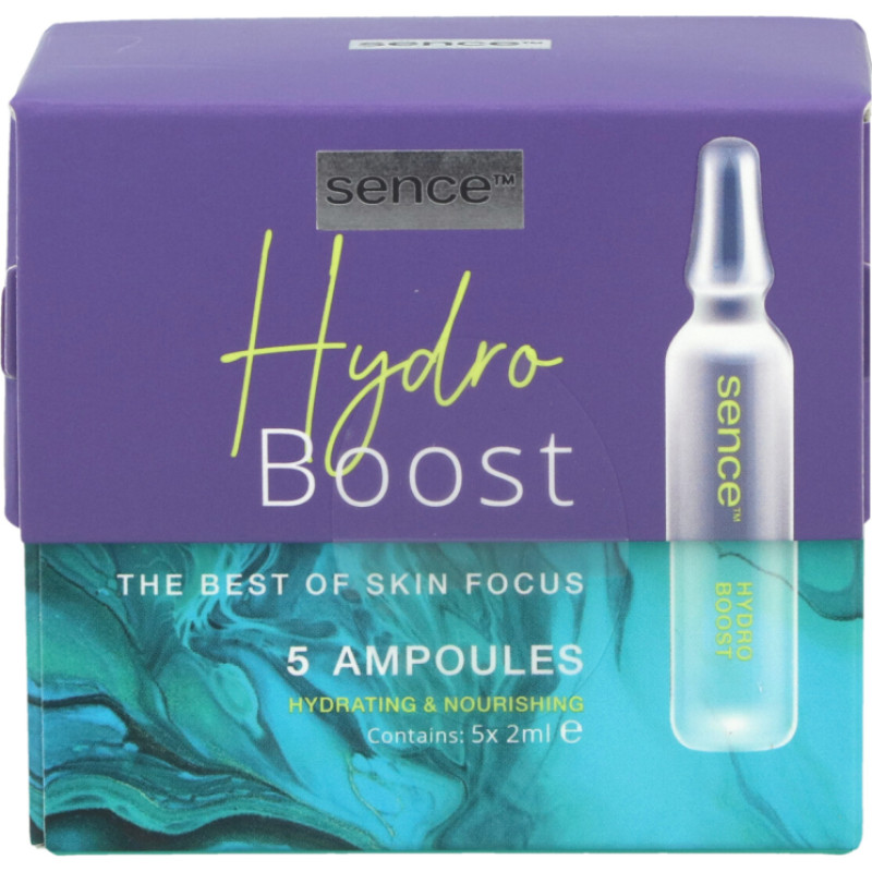 Sence Hydro Boost ādu mitrinošas seruma ampulas ar hialuronskābi 5x2ml