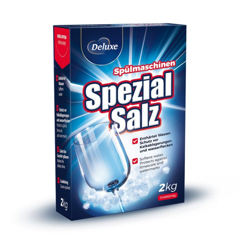 Deluxe Spezial Salz trauku mazgājamās mašīnas sāls 2kg