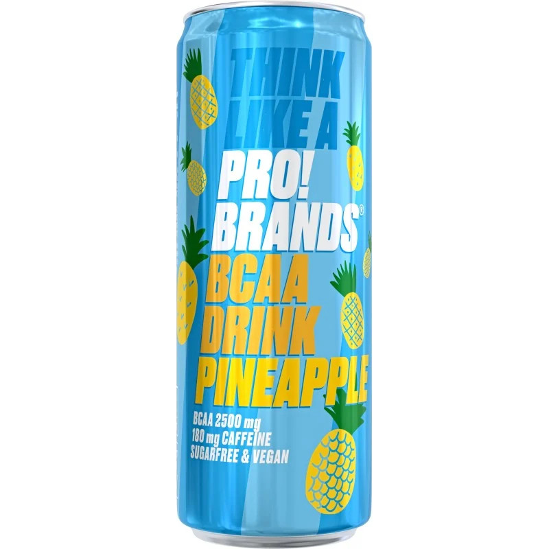 PRO!BRANDS Ananāsu BCAA enerģijas dzēriens 330ml