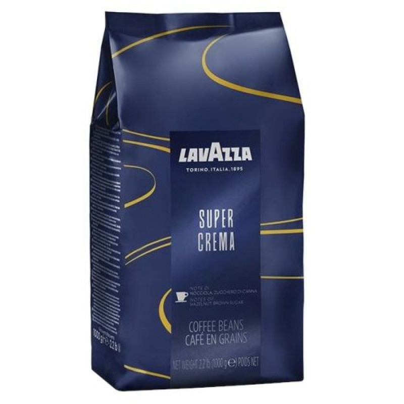 Кофе Lavazza Super Crema в зернах 1кг.