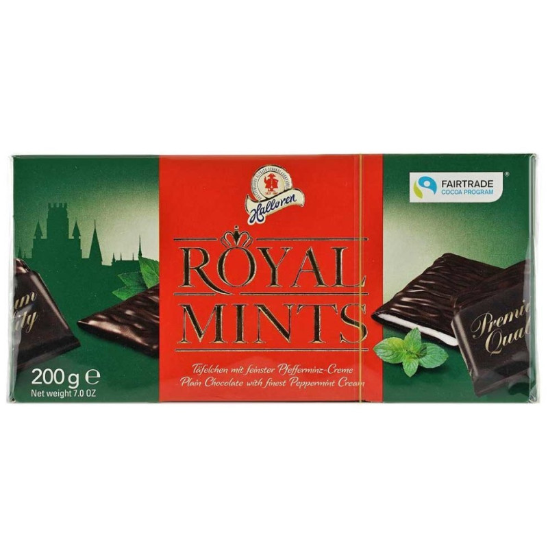 Chocolates with mint filling Halloren Royal Mints 200g