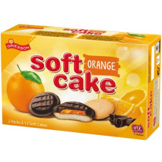 Griesson Soft Cake Orange sponge cookies with orange jelly and chocolate 300g