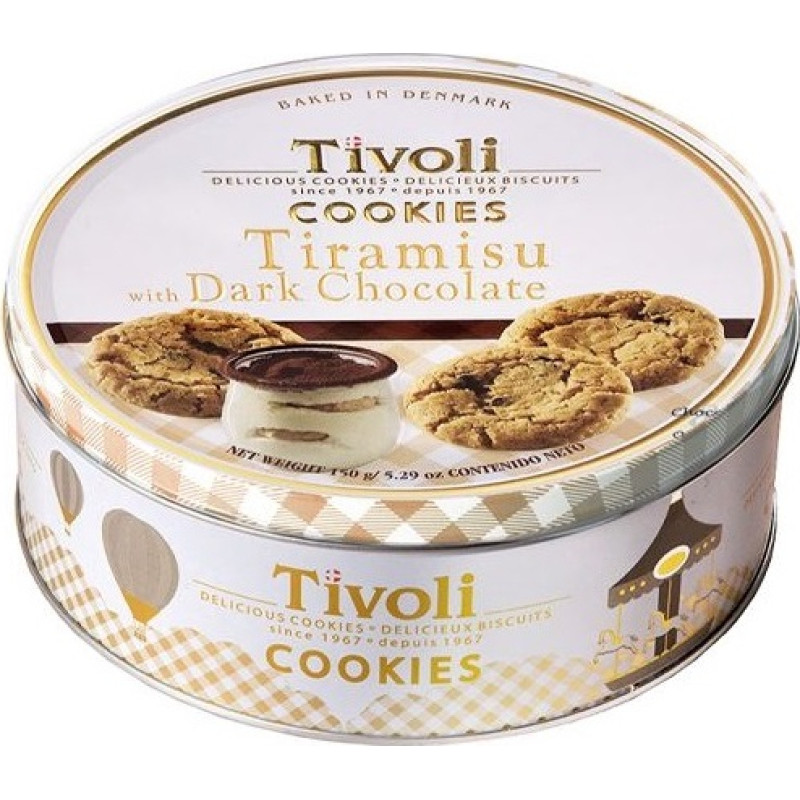 TIVOLI cepumi ar tiramisu garšu un tumšo šokolādi 150g