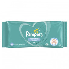 Pampers Fresh Clean mitrās salvetes x52