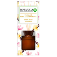 AIR WICK Botanica telpu gaisa atsvaidzinātājs ar kociņiem, ar vaniļas un magnoliju aromātu 80ml