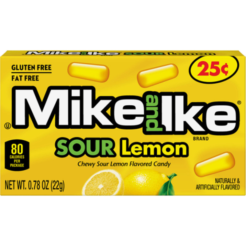 MIKE AND IKE SOUR LEMON Jelly candies with lemon flavor 22g