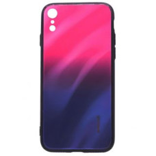 Evelatus Aizmugurējais vāciņš Evelatus Apple iPhone XR Water Ripple Gradient Color Anti-Explosion Tempered Glass Case Gradient Pink-Purple