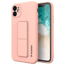 Ilike Aizmugurējais vāciņš iLike Samsung Galaxy A22 5G Kickstand Case Silicone Stand Cover Pink