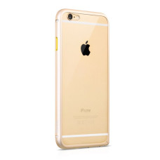 Apple Aizmugurējais vāciņš Apple  Apple iPhone 6 / 6s  Blade Series Aluminium Bumper HI-T022 Gold