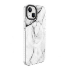 Evelatus Aizmugurējais vāciņš Evelatus Apple iPhone 15 PC+TPU With MagSafe Customized Print Marble White