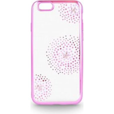 Beeyo Aizmugurējais vāciņš Beeyo Sony E5 Flower Dots TPU Pink