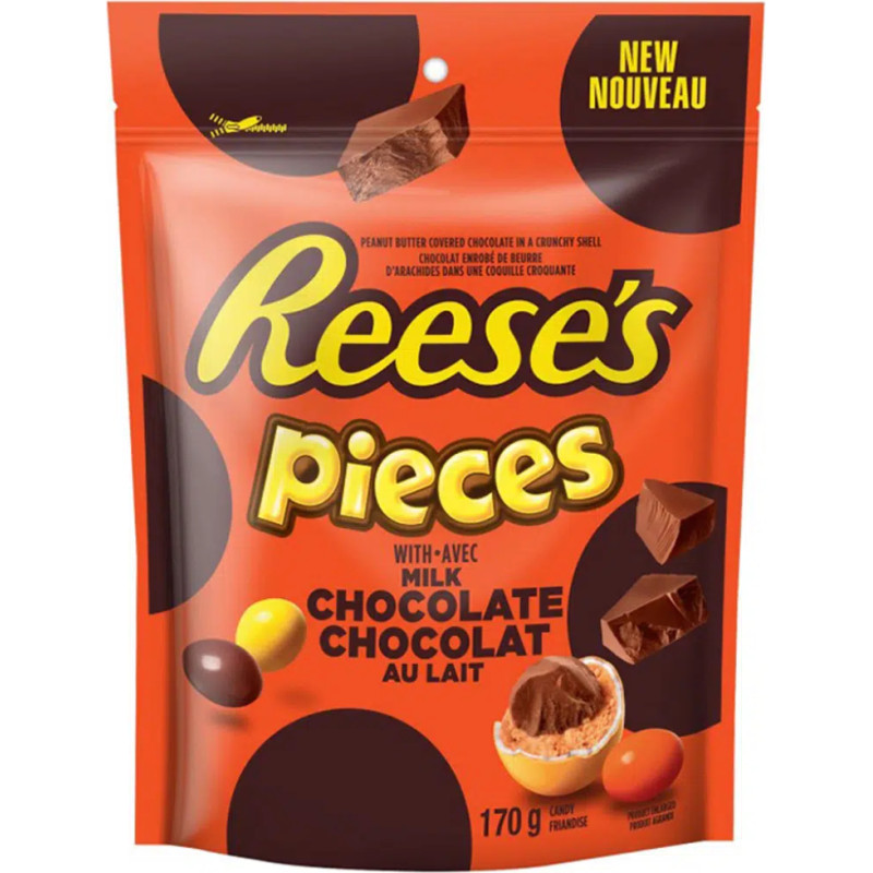 Reeses peanut butter candies with milk chocolate filling 170g