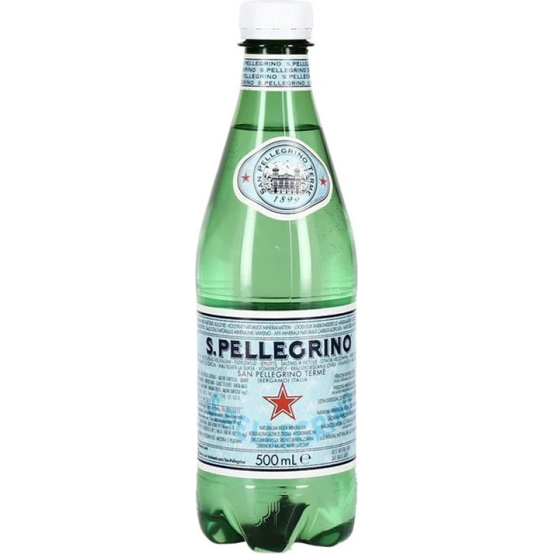 S.Pellegrino gāzēts dabīgais minerālūdens PET 500ml