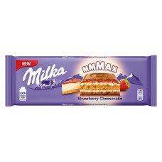 MILKA Strawberry Cheesecake šokolādes tāfelīte 300g