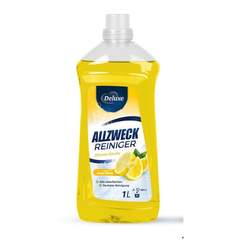 Deluxe all-surface floor cleaner with lemon scent 1L