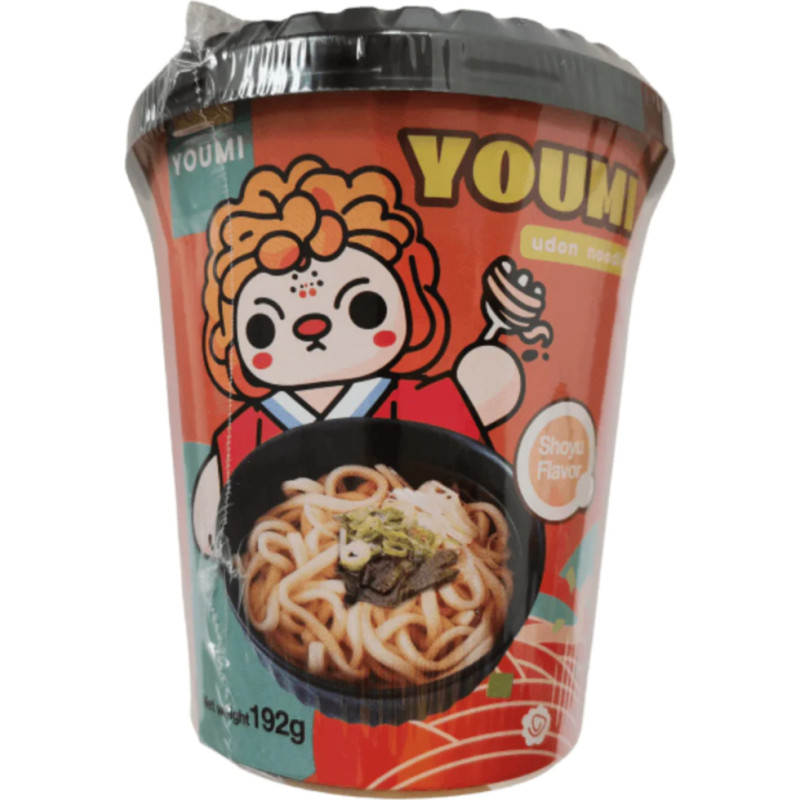 YOUMI Shoyu garšas Udon nūdeles, trauciņā 192g