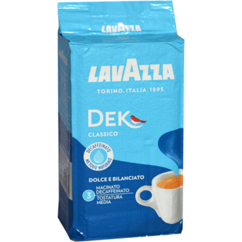 Lavazza Dek Classico decaffeinated ground coffee 250g