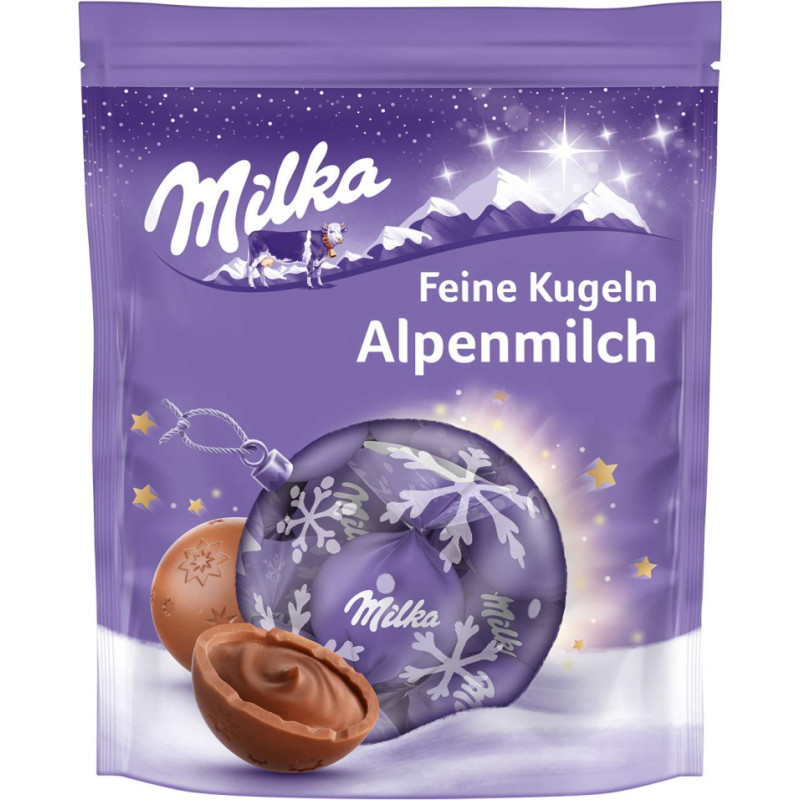 Конфеты из молочного шоколада Milka Alpine 90г