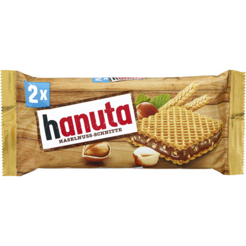 Ferrero Hanuta wafer with nut cream and chocolate 44g