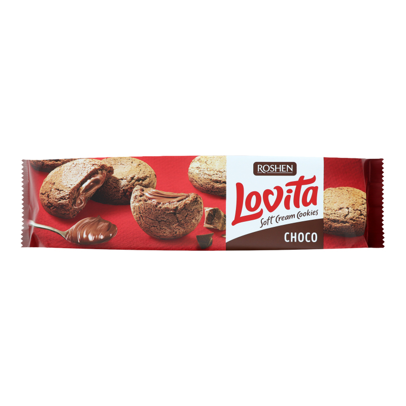 ROSHEN LOVITA cookies with cocoa and chocolate filling 170g