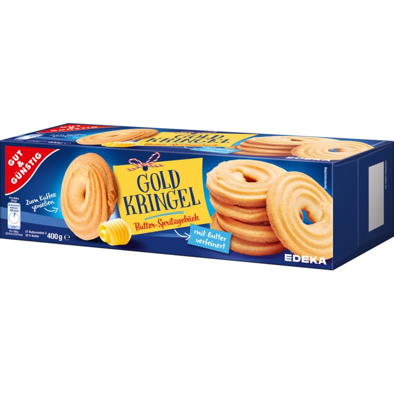 G&G Gold Kringel Butter Spritzgeback Cepumi 400g