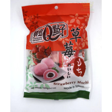 Q Brand Mochi with strawberry flavor 120g