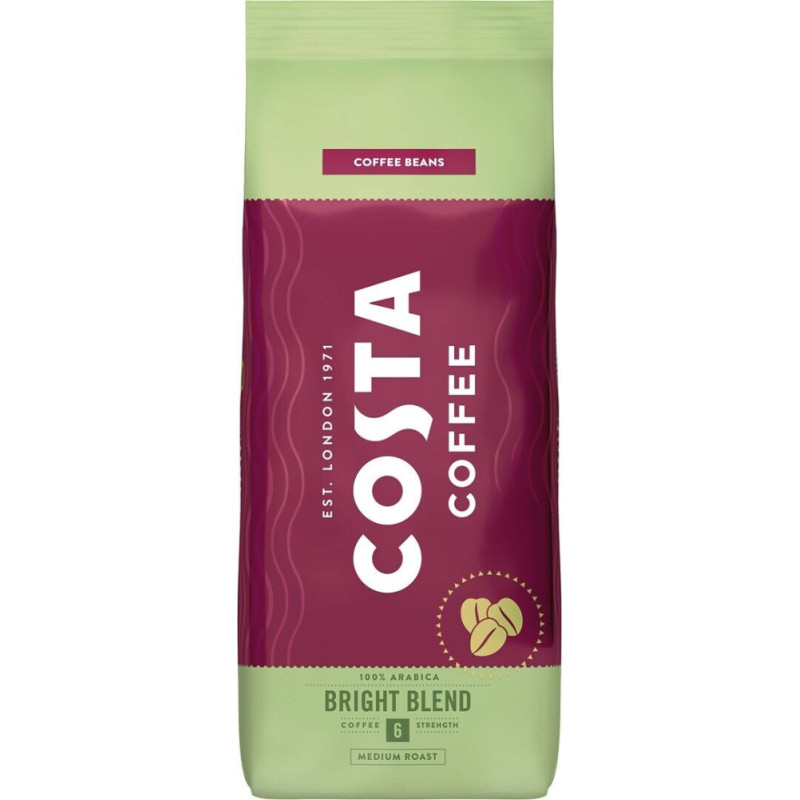 COSTA COFFEE Bright Blend kafijas pupiņas 1000g