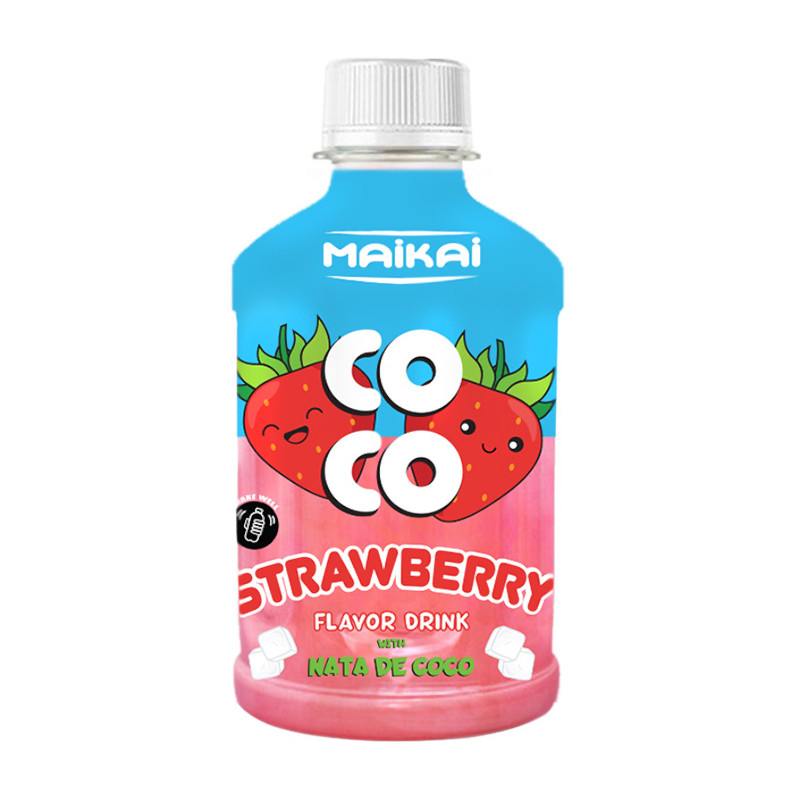 MAIKAI COCO Zemeņu dzēriens ar Nata De Coco 280ml