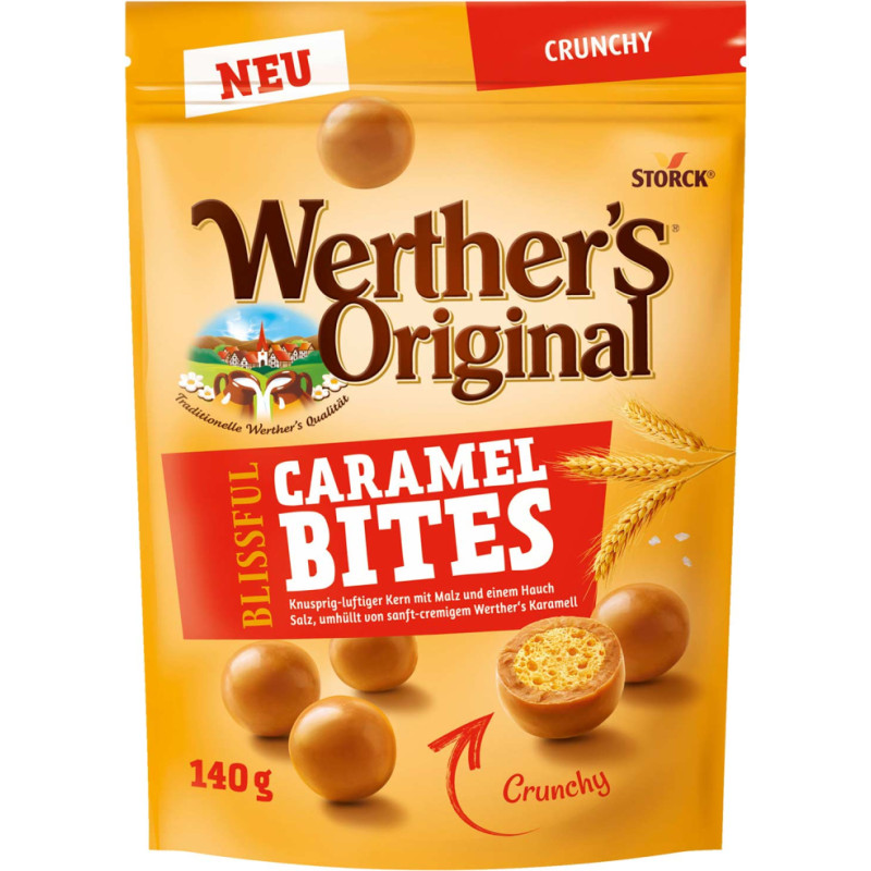 Werther's Original karameļu konfektes ar krauksķīgu pildījumu 140g