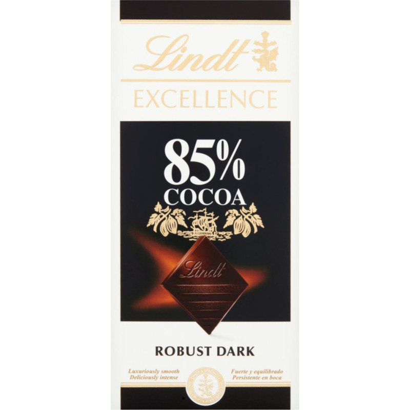 LINDT Excellence 85% dark chocolate 100g