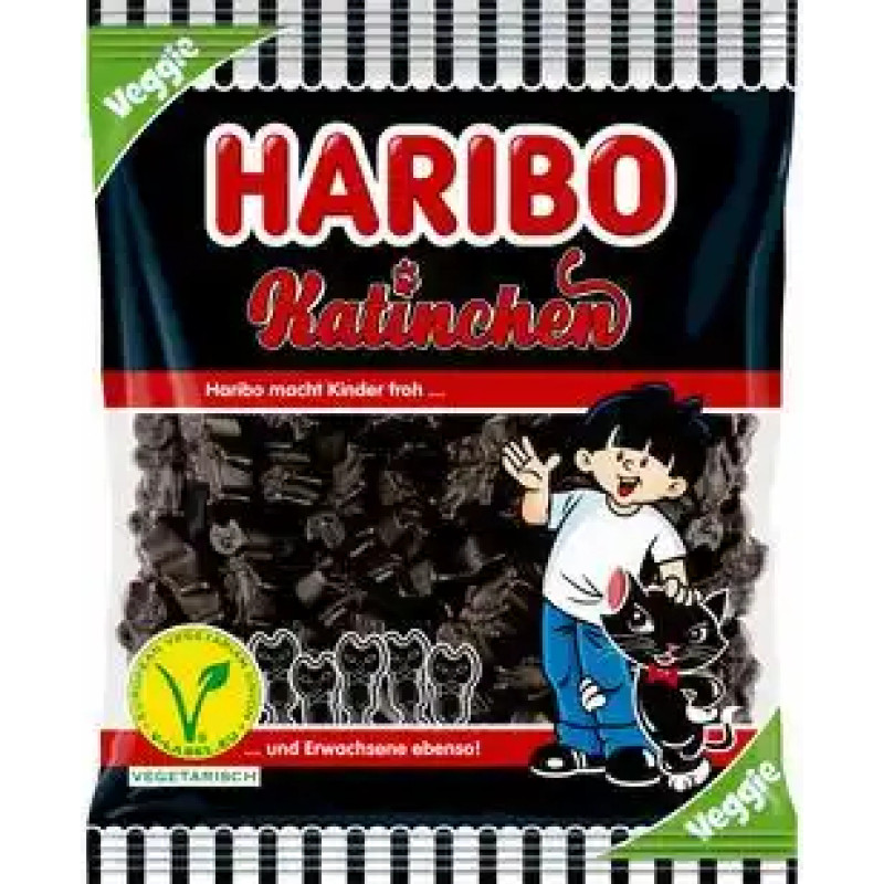 Haribo Katinchen želejas konfektes ar lakricu 175g