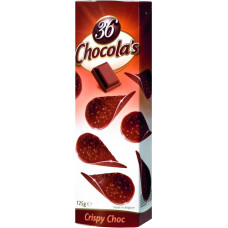 Chocolas Crispy šokolādes čipsi ar šokolādi 125g