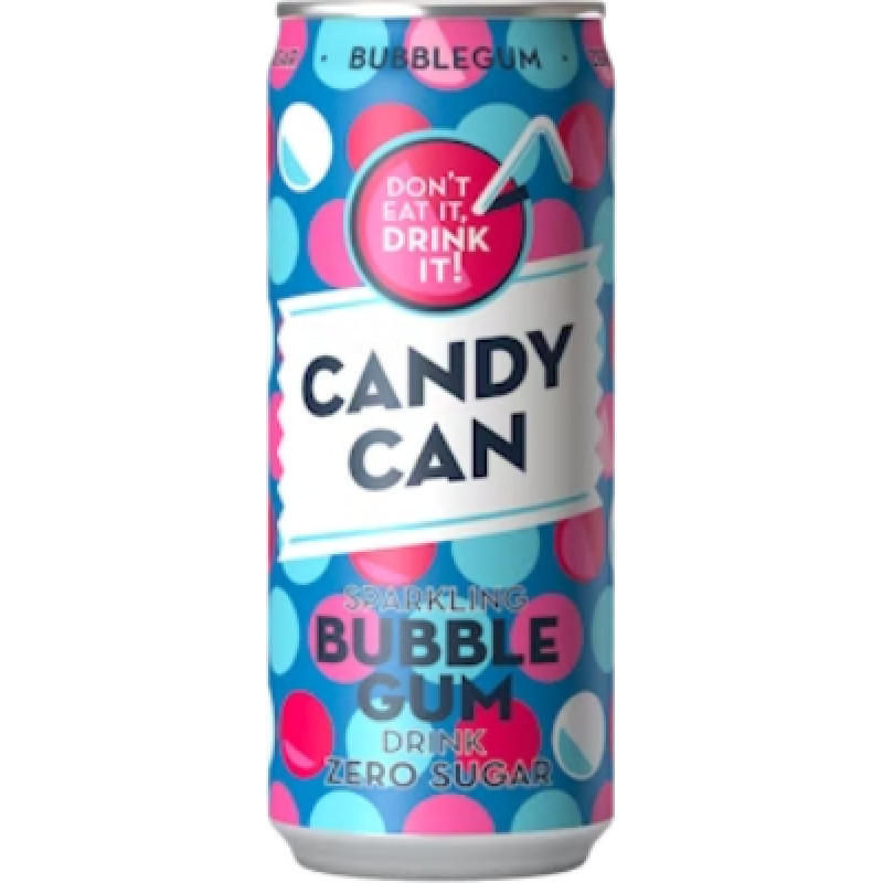 CANDY CAN Bubble Gum limonāde, bundžā 330ml