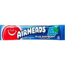 AIRHEADS chewy candy with blue raspberry flavor 15.6g