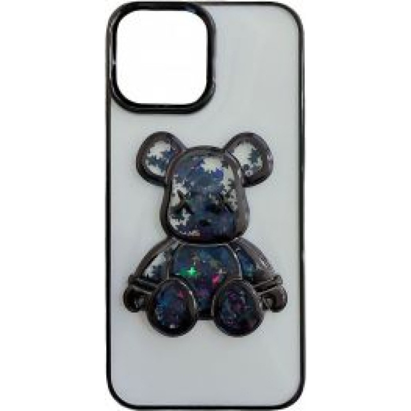 Ilike Aizmugurējais vāciņš iLike Apple iPhone 13 Silicone Case Print Desire Bear Black