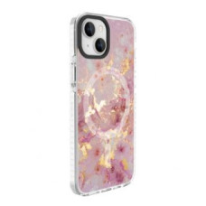 Evelatus Aizmugurējais vāciņš Evelatus Apple iPhone 15 PC+TPU With MagSafe Customized Print Marble Pink