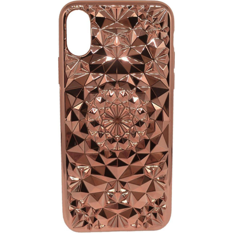 Greengo Aizmugurējais vāciņš GreenGo Apple iPhone X 3D Case Rose Gold