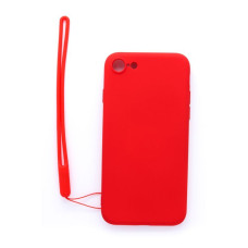 Evelatus Aizmugurējais vāciņš Evelatus Apple iPhone 7/8/SE2020/SE2022 Soft Touch Silicone Case with Strap Red