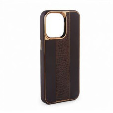 Ilike Aizmugurējais vāciņš iLike Apple iPhone 14 Leather Case Customized Brown