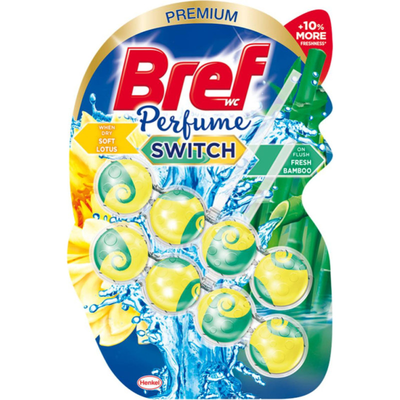 Bref Perfume tualetes bloki ar bambusa un lotusa ziedu smaržu 2x50g