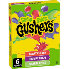 GUSHERS Super Sour fruity jelly candies 138g