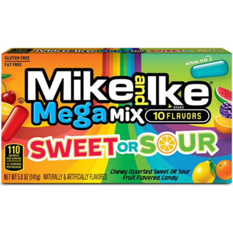 MIKE AND IKE Sweet or Sour Mix košļājamās konfektes 120g