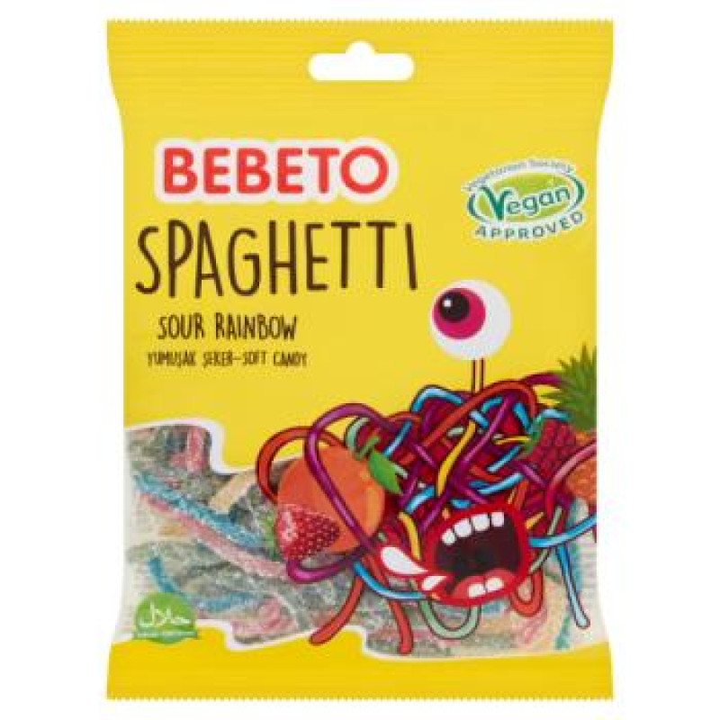 Bebeto Spaghetti skābas želejas konfektes 70g