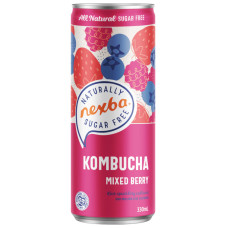 NEXBA UK Mixed Berry Kombucha dzēriens 330ml